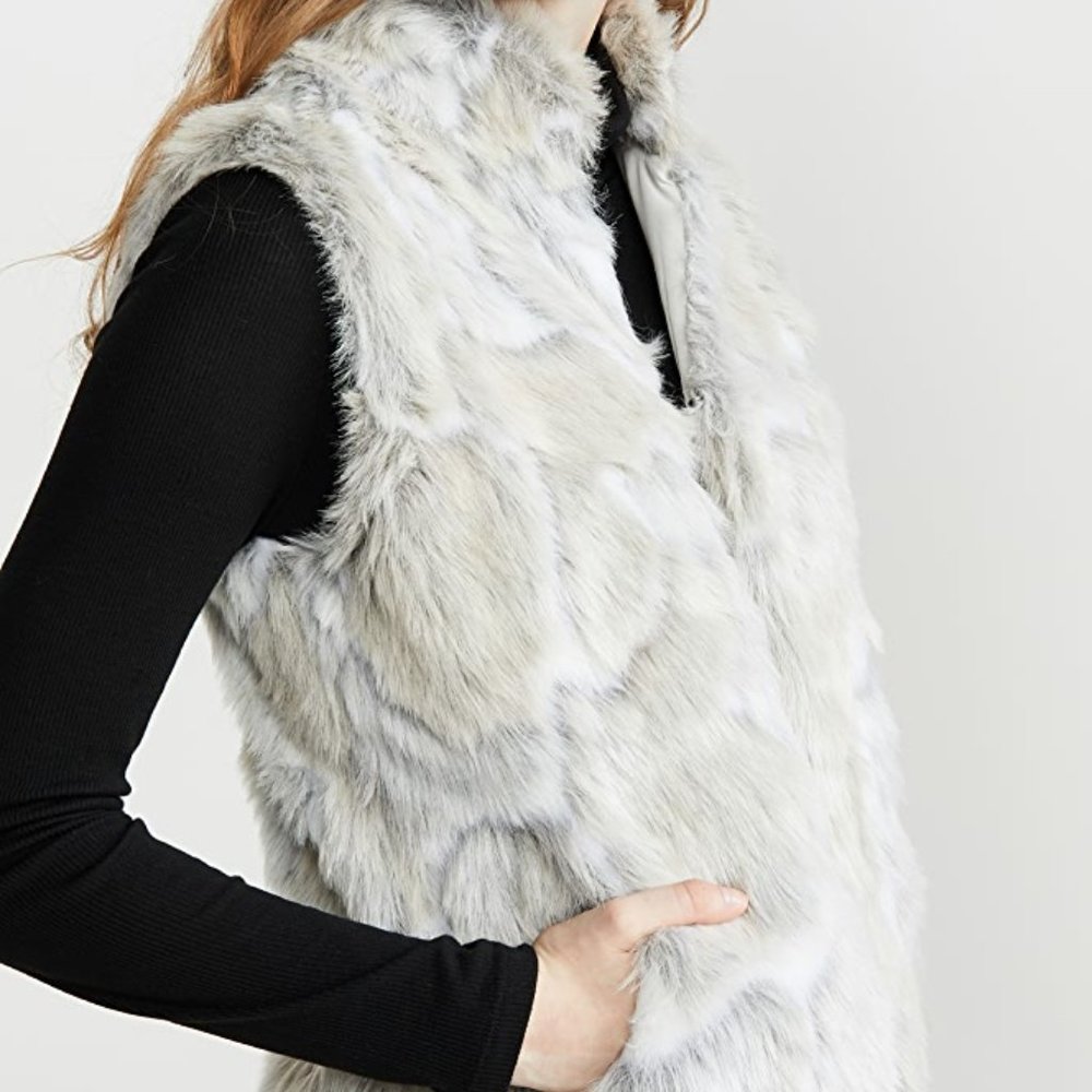 JACK BY BB DAKOTA IN A FURRY FAUX FUR VEST